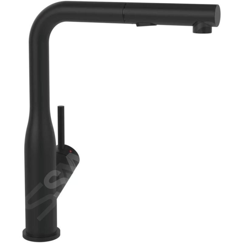 Villeroy & Boch Subway Style Shower - Mitigeur d'évier avec douchette extractible, noir mat 92850006