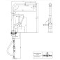 Villeroy & Boch Subway Style Shower - Mitigeur d'évier avec douchette extractible, noir mat 92850006