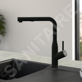 Villeroy & Boch Subway Style Shower - Mitigeur d'évier avec douchette extractible, noir mat 92850006