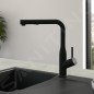 Villeroy & Boch Subway Style Shower - Mitigeur d'évier avec douchette extractible, noir mat 92850006