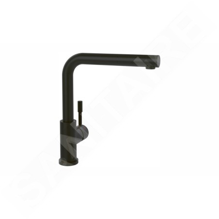 Villeroy & Boch Steel Shower - Mitigeur d'évier avec bec extractible, noir mat 96970106