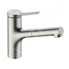Hansgrohe Zesis M33 - Mitigeur d’évier avec douchette extractible, aspect inox 74820800