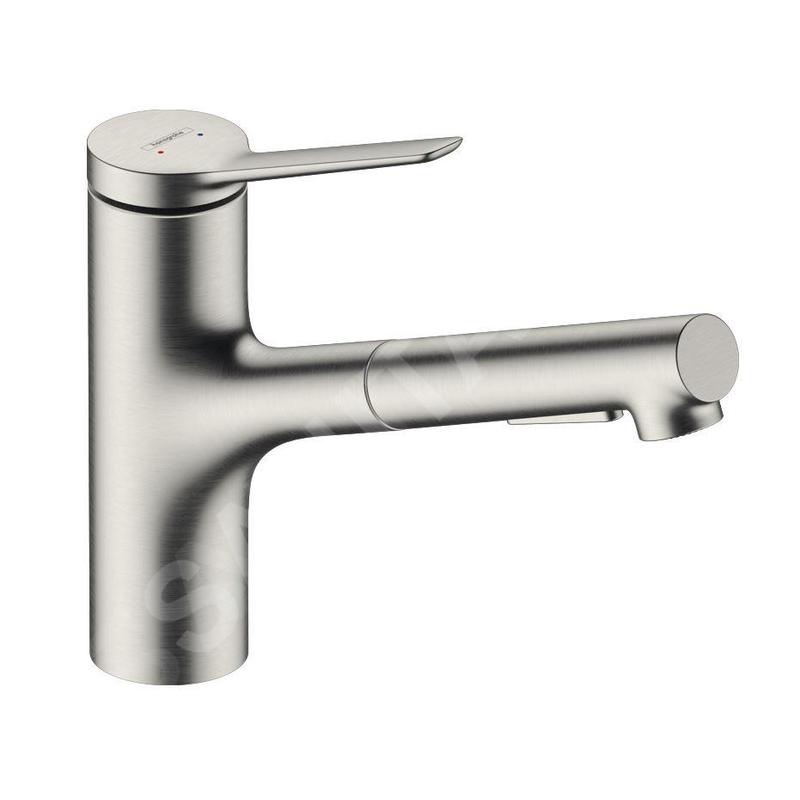 Hansgrohe Zesis M33 - Mitigeur d’évier avec douchette extractible, aspect inox 74820800