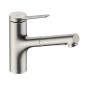 Hansgrohe Zesis M33 - Mitigeur d’évier avec douchette extractible, aspect inox 74820800