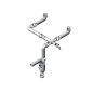 Alveus Accessoires - Siphon pour double évier, avec raccord, en plastique 1033153