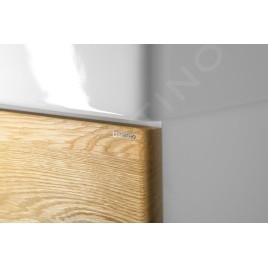 Sapho Mediena - Meuble lavabo 1170x505x485 mm, blanc mat/chêne naturel MD122