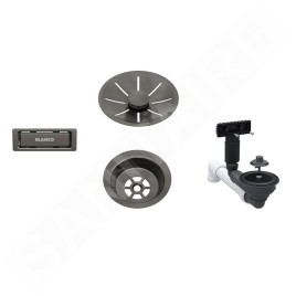 Blanco Accessoires - Kit de vidage InFino, acier foncé 207424