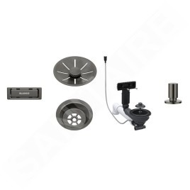 Blanco Accessoires - Kit de vidage InFino, avec commande excentrique, acier foncé 207429