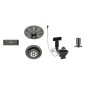 Blanco Accessoires - Kit de vidage InFino, avec commande excentrique, acier foncé 207429