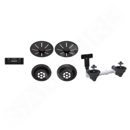 Blanco Accessoires - Kit de vidage InFino, noir mat 207438