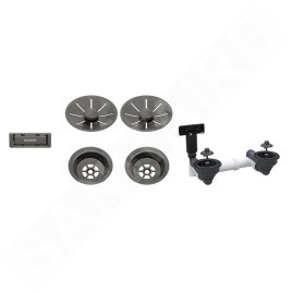 Blanco Accessoires - Kit de vidage InFino, acier foncé 207440