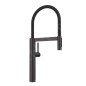 Blanco Culina S - Mitigeur d'évier avec bras flexible et douchette, noir mat 527464