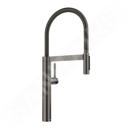 Blanco Culina S - Mitigeur d’évier avec bras flexible et douchette, acier foncé 527465