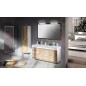 Sapho Mediena - Meuble lavabo 1170x510x485 mm, blanc mat/chêne graphite MD121 Sapho Mediena - Meuble lavabo 1170x510x485 mm, blanc mat/chêne graphite MD121