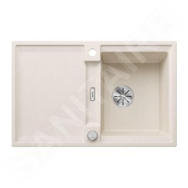 Blanco Adira - Évier en silgranit, 78x50 mm, avec commande excentrique et accessoires, InFino, blanc soft 527590