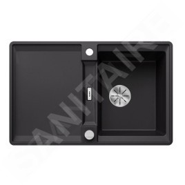 Blanco Adira - Évier en silgranit, 77x49 mm, avec commande excentrique et accessoires, InFino, noir 527593