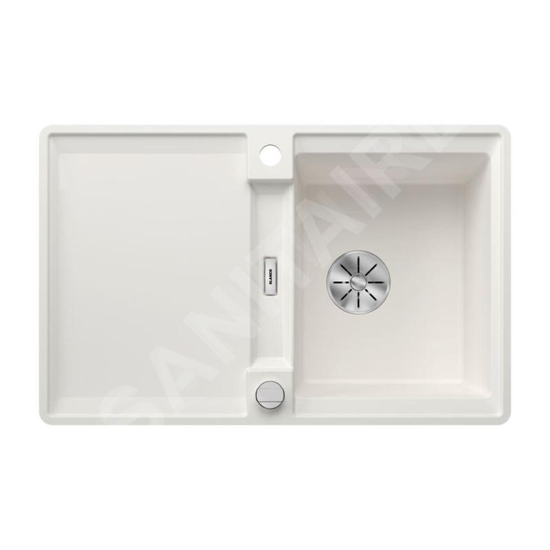 Blanco Adira - Évier en silgranit, 77x49 mm, avec commande excentrique et accessoires, InFino, blanc 527597