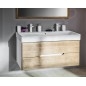 Sapho Mediena - Meuble lavabo 1170x510x485 mm, blanc mat/chêne graphite MD121 Sapho Mediena - Meuble lavabo 1170x510x485 mm, blanc mat/chêne graphite MD121