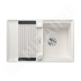 Blanco Adira - Évier en silgranit, 77x49 mm, avec commande excentrique et accessoires, InFino, blanc 527597