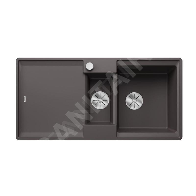 Blanco Adira - Évier en silgranit, 99x49 mm, avec commande excentrique et accessoires, InFino, gris rocher 527611