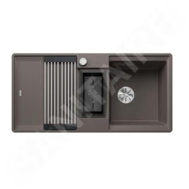 Blanco Adira - Évier en silgranit, 99x49 mm, avec commande excentrique et accessoires, InFino, gris volcan 527612