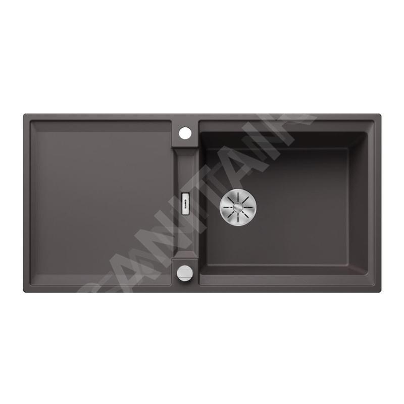 Blanco Adira - Évier en silgranit, 100x50 mm, avec commande excentrique et accessoires, InFino, gris rocher 527619