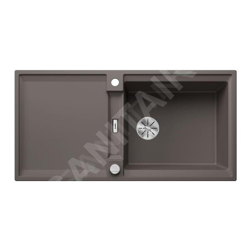 Blanco Adira - Évier en silgranit, 100x50 mm, avec commande excentrique et accessoires, InFino, gris volcan 527620