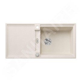 Blanco Adira - Évier en silgranit, 100x50 mm, avec commande excentrique et accessoires, InFino, blanc soft 527622