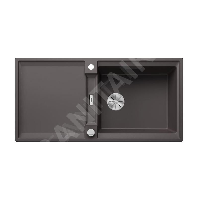 Blanco Adira - Évier en silgranit, 99x49 mm, avec commande excentrique et accessoires, InFino, gris rocher 527627