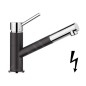 Blanco Kano S - Mitigeur d’évier avec bec extractible, noir/chrome 527652