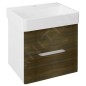 Sapho Mediena - Meuble-lavabo 570x507x485 mm, blanc mat/dub graphite MD061