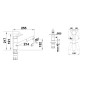 Blanco Kano S - Mitigeur d’évier avec bec extractible, blanc soft/chrome 527655
