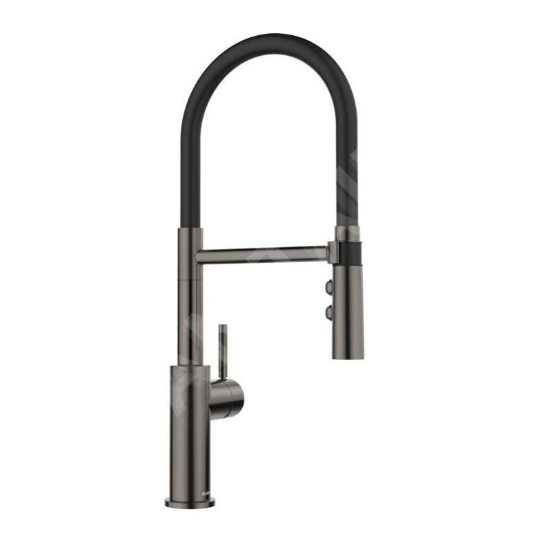 Blanco Catris S - Mitigeur d’évier avec bras flexible et douchette, acier foncé 527731