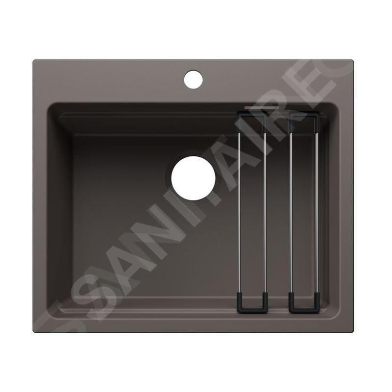 Blanco Etagon 6 - Évier en silgranit 60x51 mm, avec accessoires, gris volcan 527747