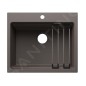 Blanco Etagon 6 - Évier en silgranit 60x51 mm, avec accessoires, gris volcan 527747