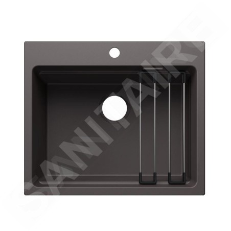 Blanco Etagon 6 - Évier en silgranit 60x51 mm, avec accessoires, gris rocher 527750