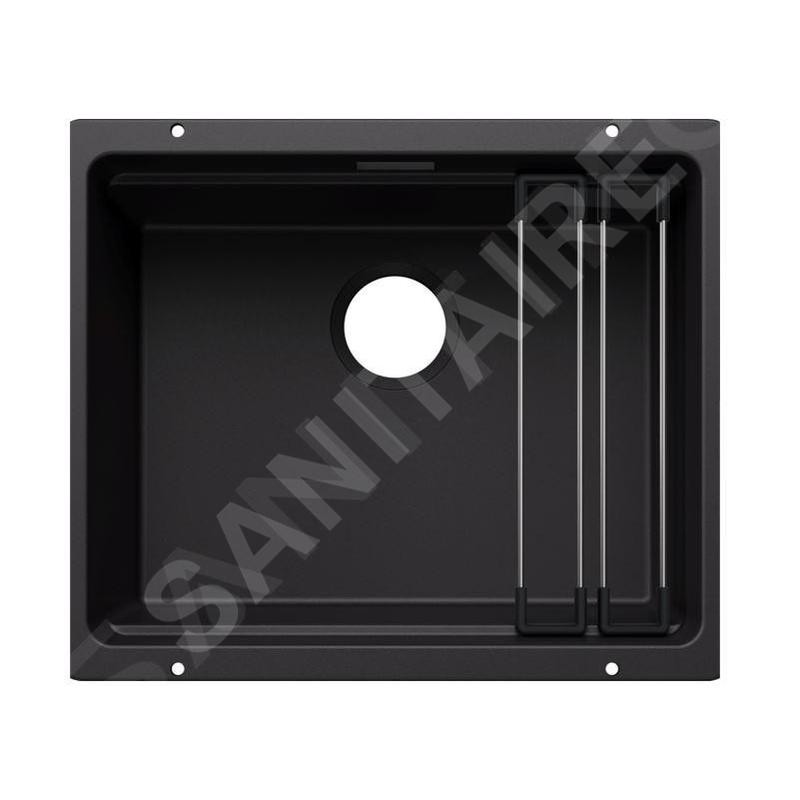 Blanco Etagon 500 - Évier en silgranit 50x40 mm, avec accessoires, noir 527754