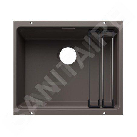 Blanco Etagon 500 - Évier en silgranit 50x40 mm, avec accessoires, gris volcan 527755