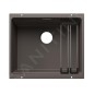 Blanco Etagon 500 - Évier en silgranit 50x40 mm, avec accessoires, gris volcan 527755