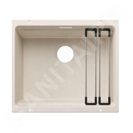 Blanco Etagon 500 - Évier en silgranit 50x40 mm, avec accessoires, blanc soft 527756