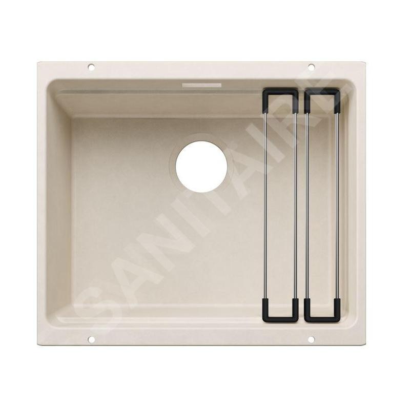 Blanco Etagon 500 - Évier en silgranit 50x40 mm, avec accessoires, blanc soft 527756
