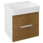 Sapho Mediena - Meuble lavabo 560x510x485 mm, blanc mat/chêne naturel MD062 Sapho Mediena - Meuble lavabo 560x510x485 mm, blanc mat/chêne naturel MD062