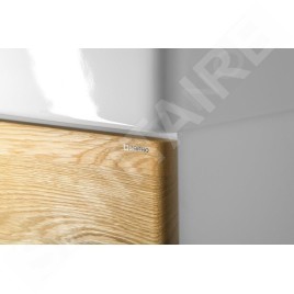 Sapho Mediena - Meuble lavabo 560x510x485 mm, blanc mat/chêne naturel MD062