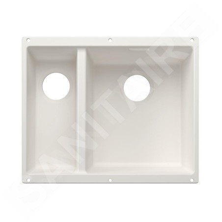 Blanco Subline 340/160 - Évier en silgranit, 53x40 mm, bac à droite, blanc 527815
