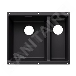 Blanco Subline 340/160 - Évier en silgranit, 53x40 mm, bac à gauche, noir 527818