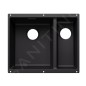 Blanco Subline 340/160 - Évier en silgranit, 53x40 mm, bac à gauche, noir 527818