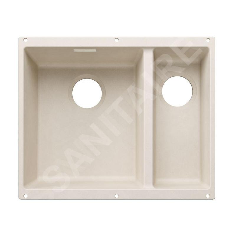 Blanco Subline 340/160 - Évier en silgranit, 53x40 mm, bac à gauche, blanc soft 527820