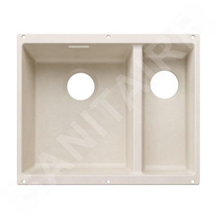 Blanco Subline 340/160 - Évier en silgranit, 53x40 mm, bac à gauche, blanc soft 527820