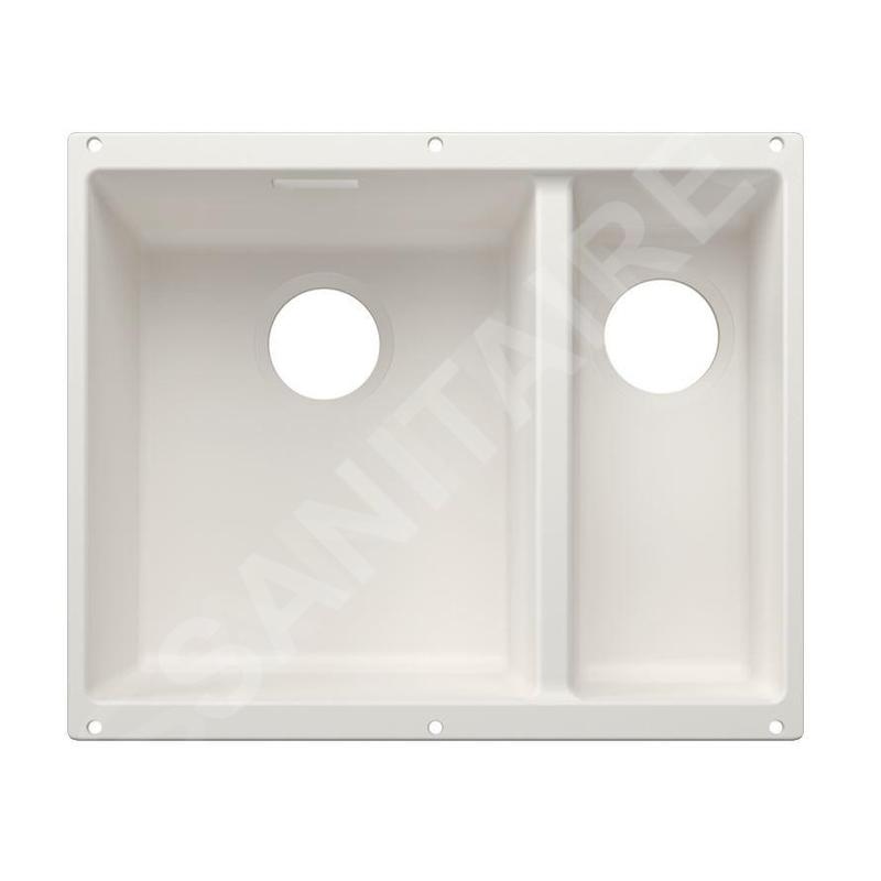Blanco Subline 340/160 - Évier en silgranit, 53x40 mm, bac à gauche, blanc 527823