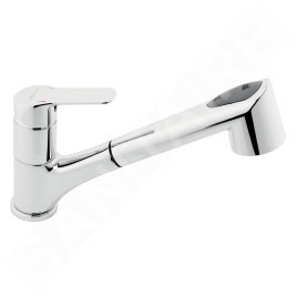 Novaservis Metalia 54 - Mitigeur d'évier avec douchette extractible, chrome 54081,0